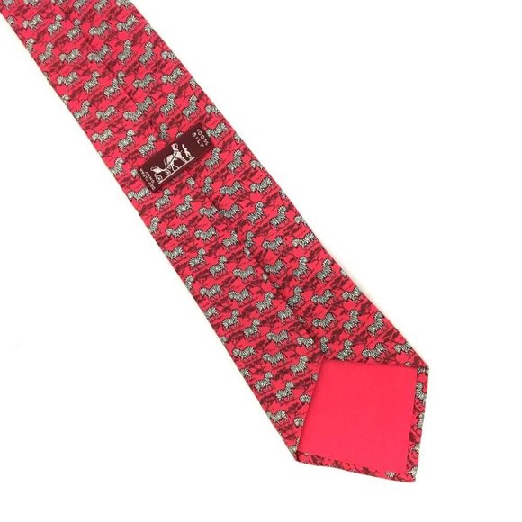 395074C V Hermes Tie Horse Pattern Silk - Picture 5 of 9